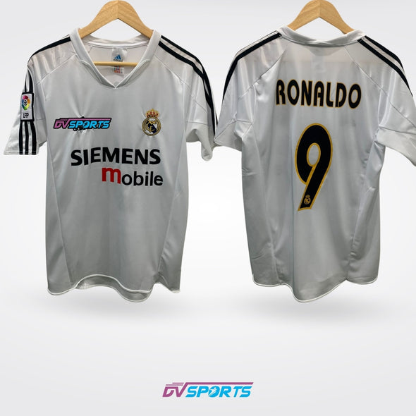 Real Madrid CF Retro 04/05 Casa - Ronaldo #9