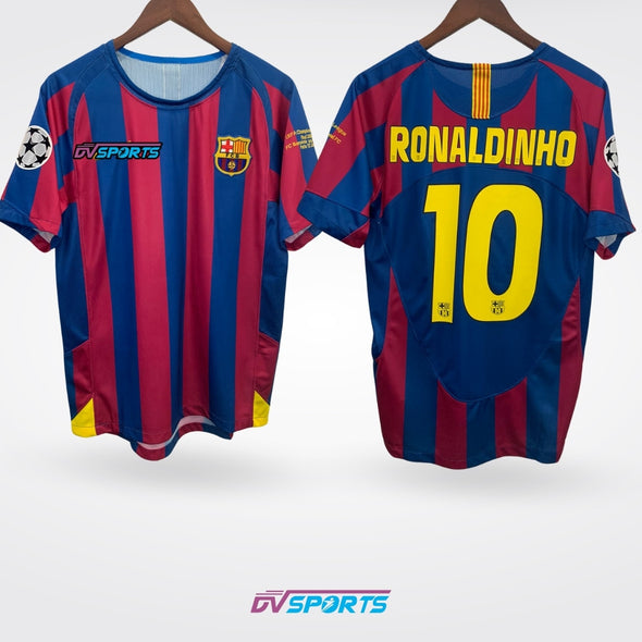 FC Barcelona Retro 06/07 Casa - Ronaldinho #10